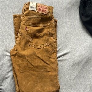 Levi's baggy dad Tan Corduroy Pants